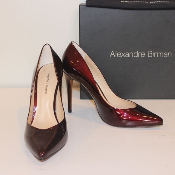NEW Alexandre Birman Fechado Salto Alto Red Moroccan Heels size 7 - Picture 4 of 11